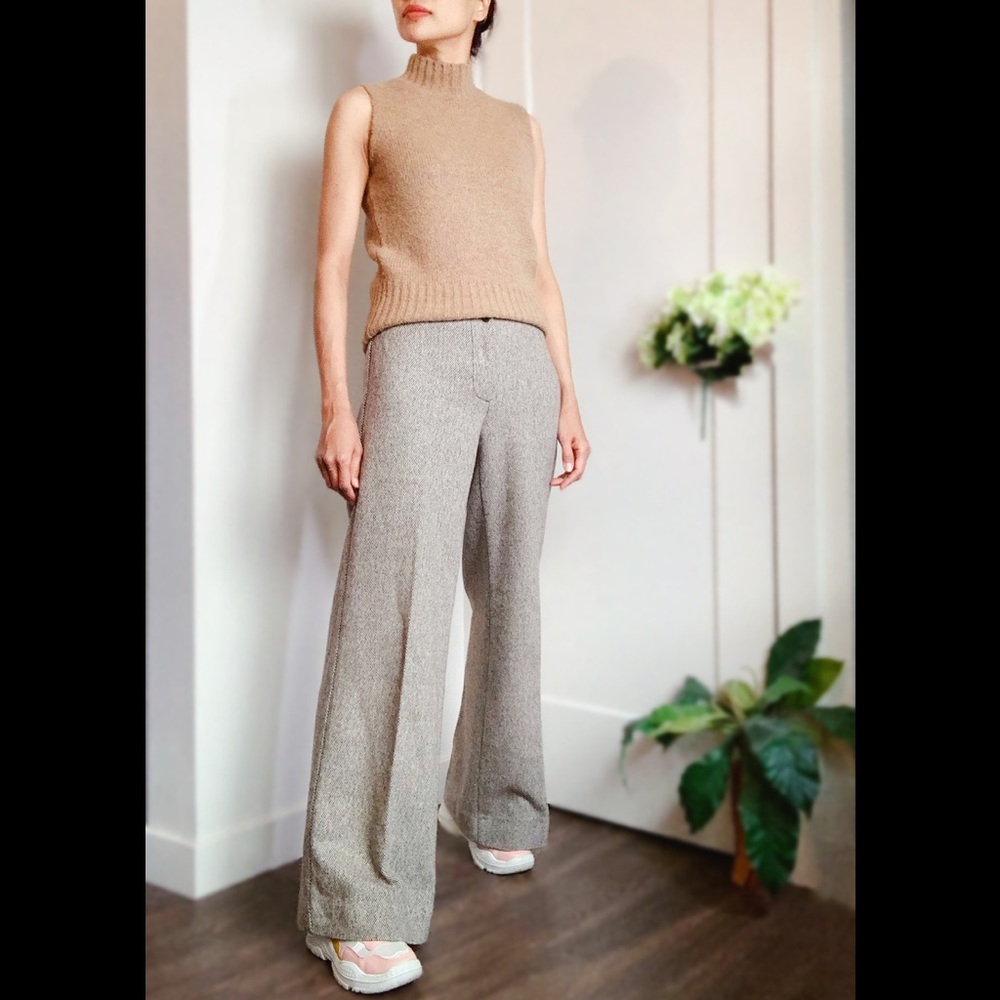 Women's Gray Wide-Leg Pants